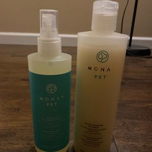 Monat pet deodorant and shampoo